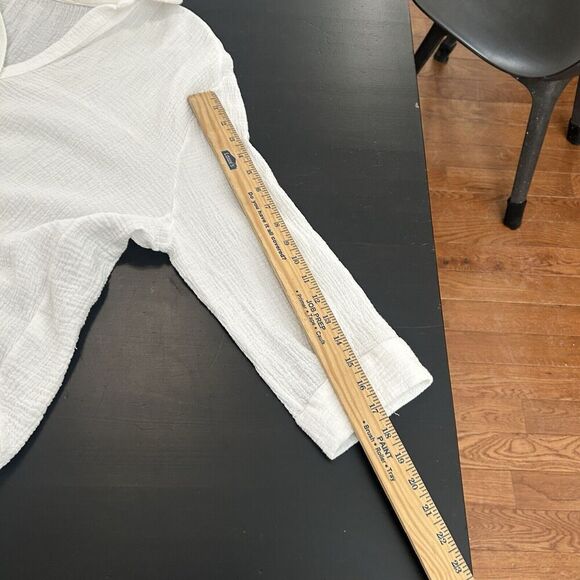 The Handloom Los Angeles Echo Maxi Shirt White Turkish Cotton Gauze One Size - Picture 11 of 13